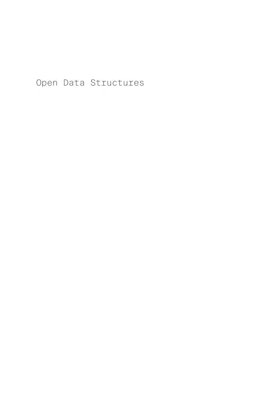 Cover of Open Data Structures (in C++)