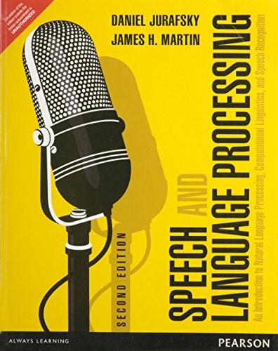 Cover of Speech and Language Processing